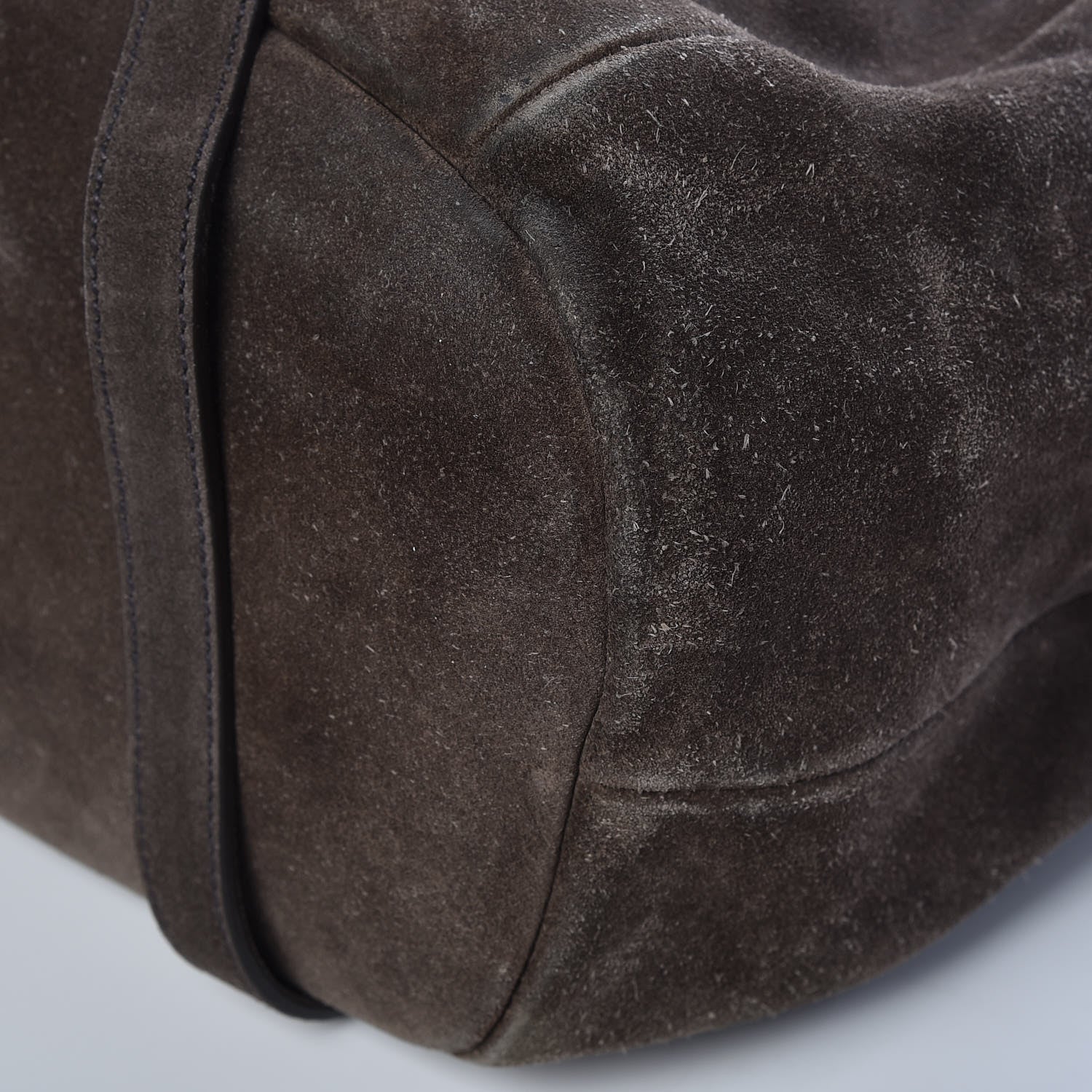 Prada Suede Scamosciato Tote Grafite 13 of 18