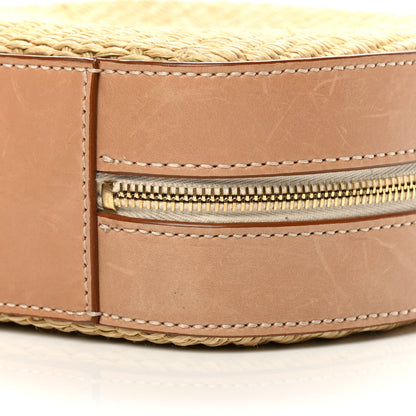 Saint Laurent Raffia Calfskin Small Mica Bag Natural Brown Gold 10 of 15