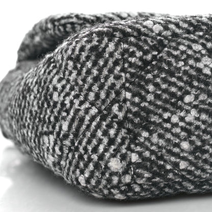 Chanel Tweed Quilted Medium Chanel 19 Flap Black White 8 of 9