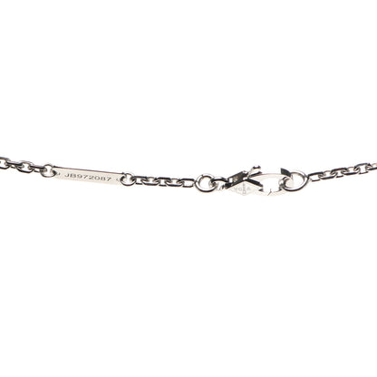 Van Cleef & Arpels 18K White Gold Mother of Pearl Magic Alhambra Pendant Necklace 4 of 8