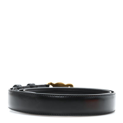 Celine Box Calfskin Medium 25mm Triomphe Belt 85 34 Black 2 of 6
