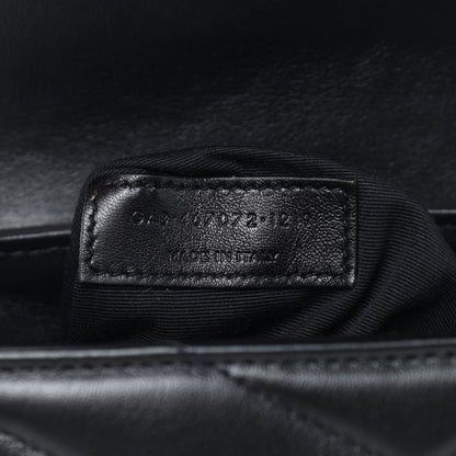 Saint Laurent Calfskin Y Quilted Monogram Toy Loulou Crossbody Bag Black 7 of 7