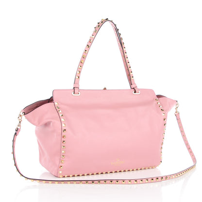 Valentino Garavani Vitello Medium Rockstud Tote Pop Gardenia 3 of 7