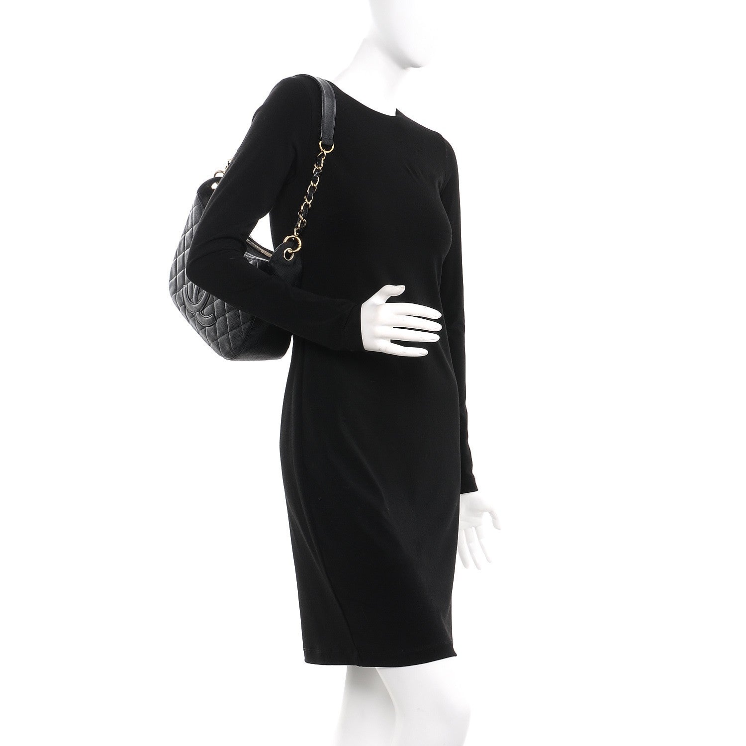 Chanel Caviar Quilted Hobo Black 2 of 7