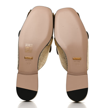 Gucci Galassia Womens GG Marmont Fringe Slippers 36.5 Platino 7 of 10