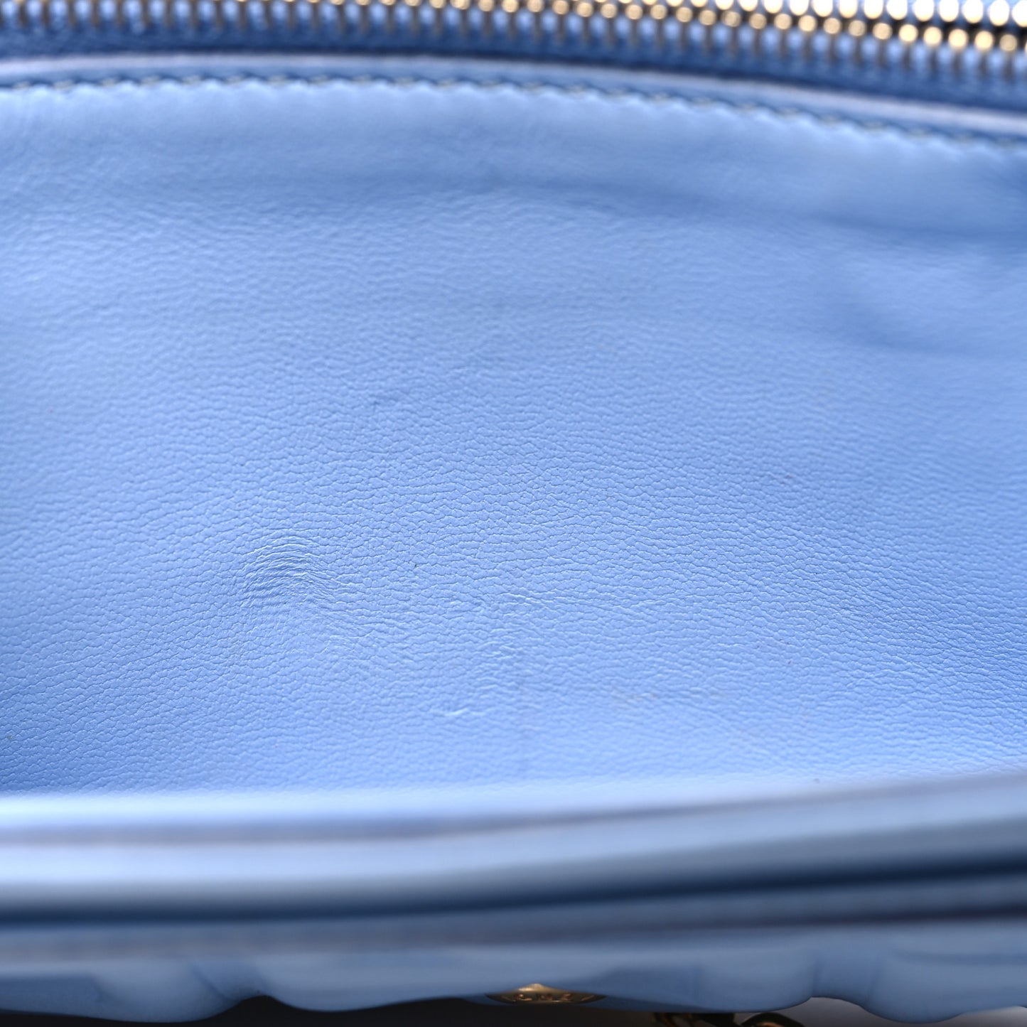 Nappa Matisse FF Embossed Continental Wallet on Chain Placid Blue
