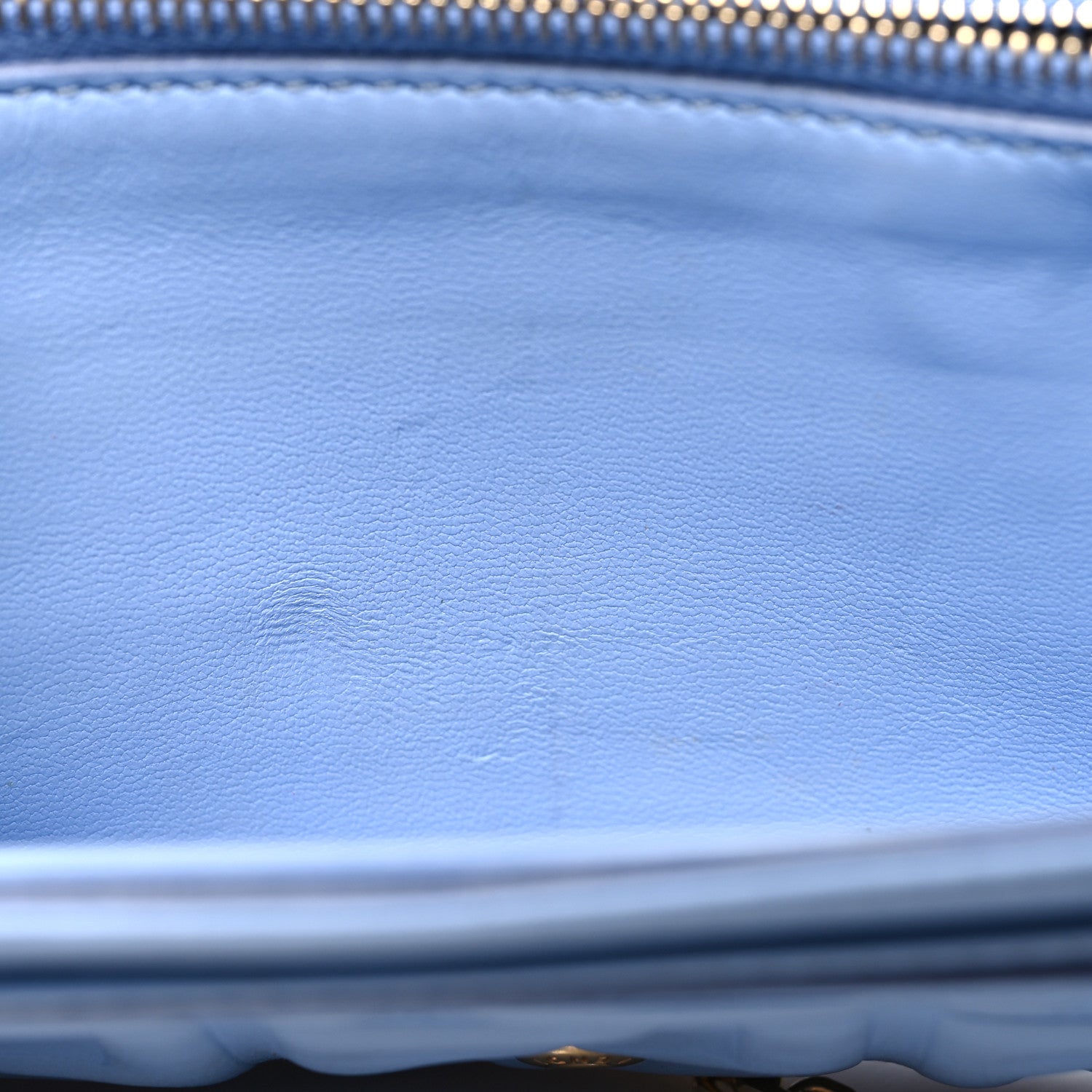 Fendi Nappa Matisse FF Embossed Continental Wallet on Chain Placid Blue 11 of 13