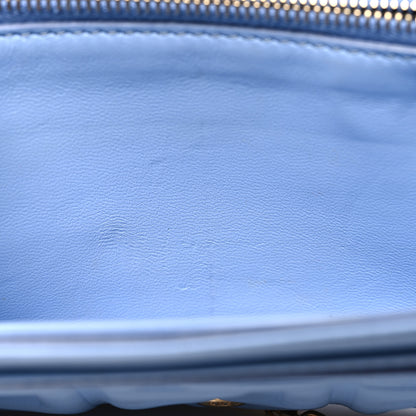 Fendi Nappa Matisse FF Embossed Continental Wallet on Chain Placid Blue 11 of 13