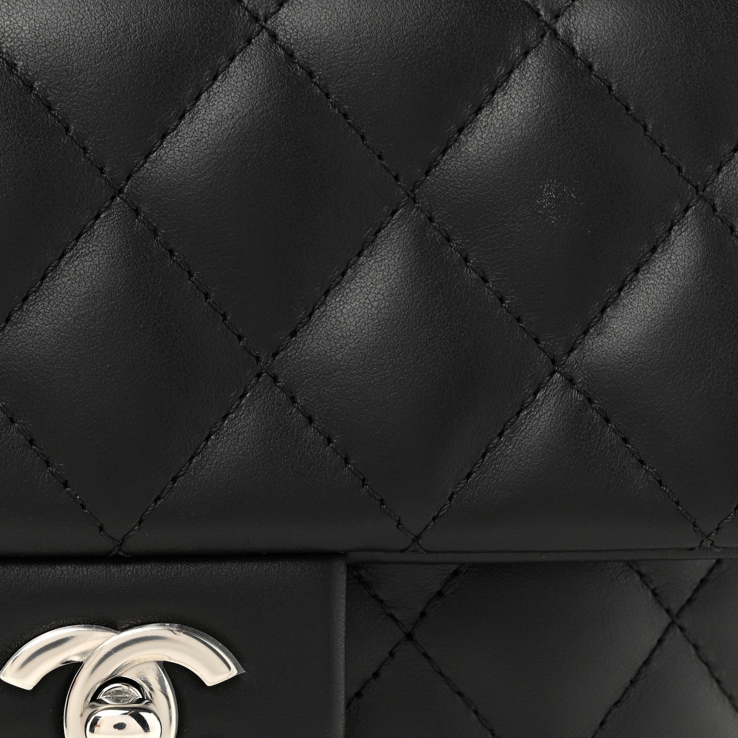 Chanel Calfskin Quilted CC Uniform Flap Belt Bag Black 8 of 10