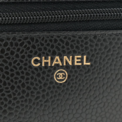 Chanel Caviar Quilted Wallet on Chain WOC Black 6 of 10