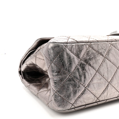 Chanel Metallic Aged Calfskin Quilted 2.55 Reissue 228 Flap Silver 9 of 10