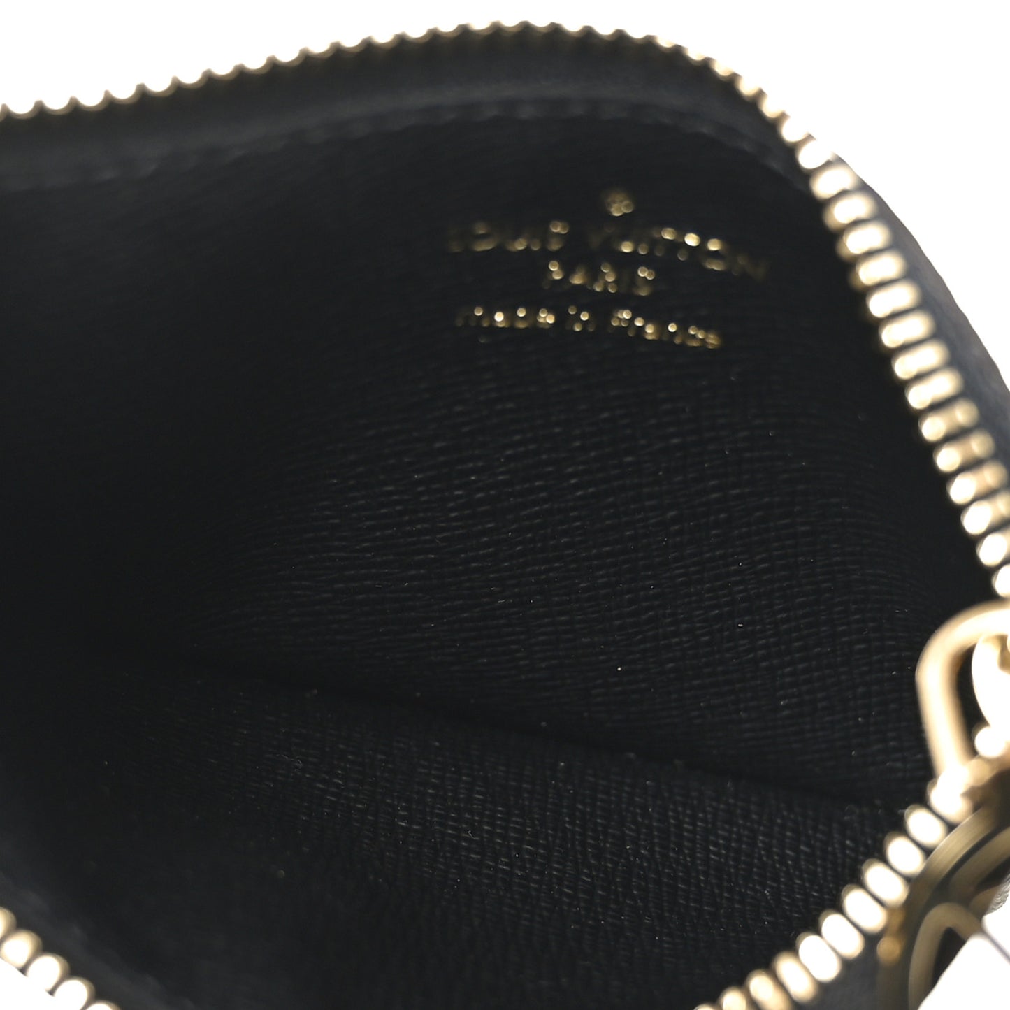 Reverse Monogram Zipped Romy Card Holder
