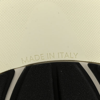 Chanel Fabric Suede Calfskin Mesh Womens CC Sneakers 38.5 Black Dark Grey White Light Grey 7 of 11