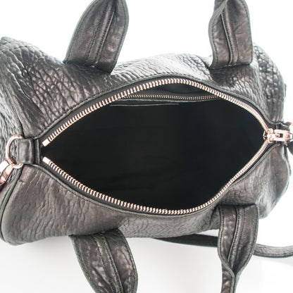 Alexander Wang Pebbled Lambskin Rocco Black Rose Gold Hardware 5 of 12