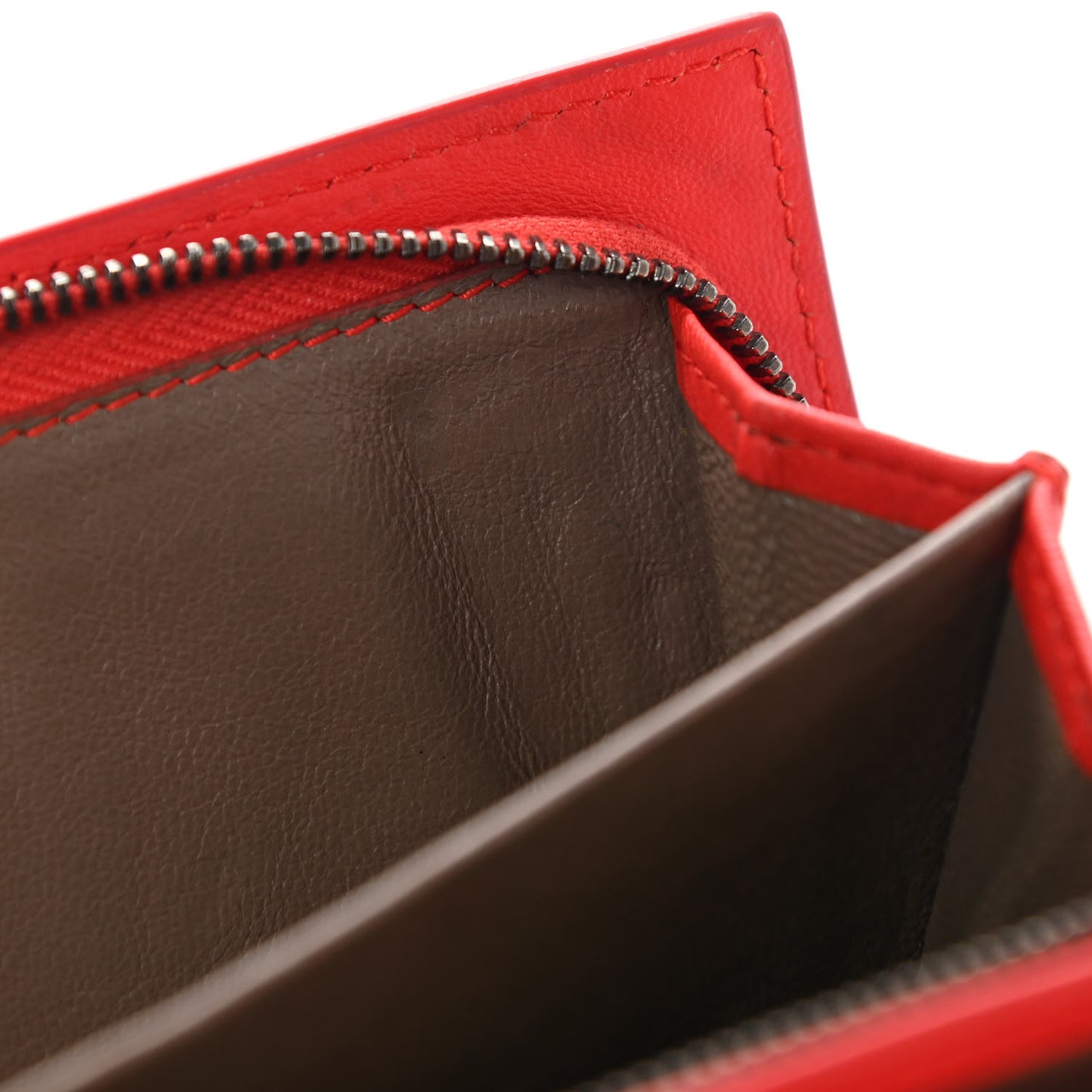 Nappa Intrecciato Continental Wallet Red