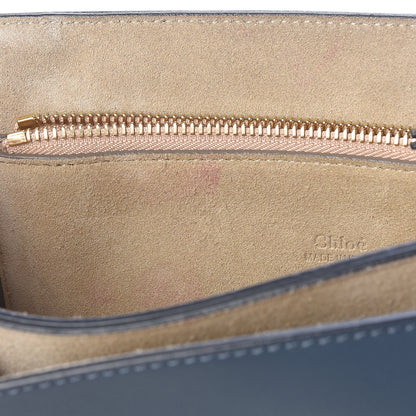 Chloe Suede Calfskin Medium Faye Shoulder Bag Silver Blue 7 of 11