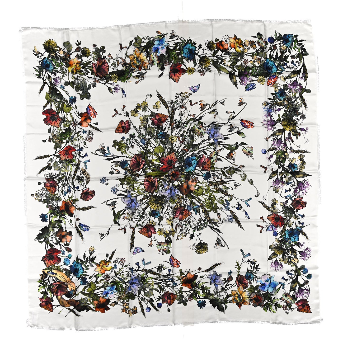 Silk D-Millefiori 140 Shawl Multicolor