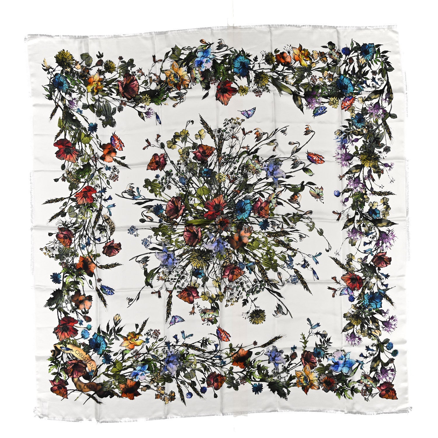 Christian Dior Silk D-Millefiori 140 Shawl Multicolor 1 of 3