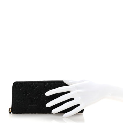 Louis Vuitton Empreinte Clemence Wallet Black 2 of 7