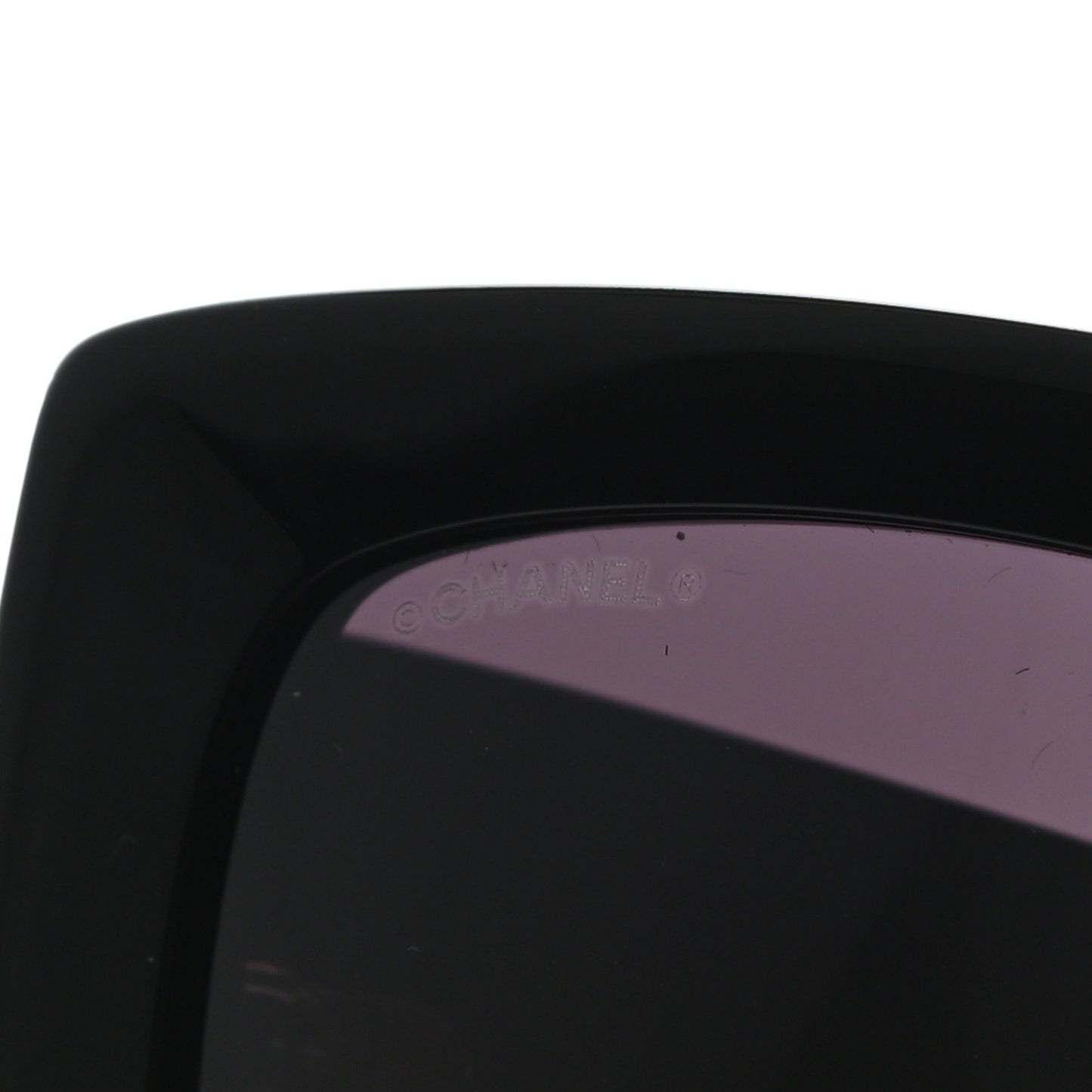 Acetate Rectangle Sunglasses 5435 Black