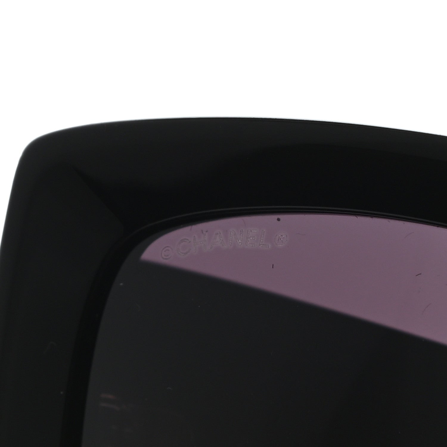 Chanel Acetate Rectangle Sunglasses 5435 Black 7 of 7