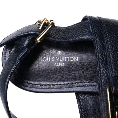 Louis Vuitton Grained Calfskin Horizon Flat Sandals 38 Black 9 of 9