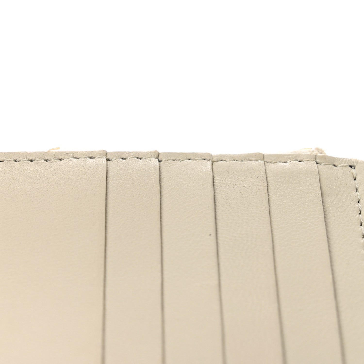 Saint Laurent Calfskin Monogram Fragments Zippered Card Case Crema Soft 12 of 12
