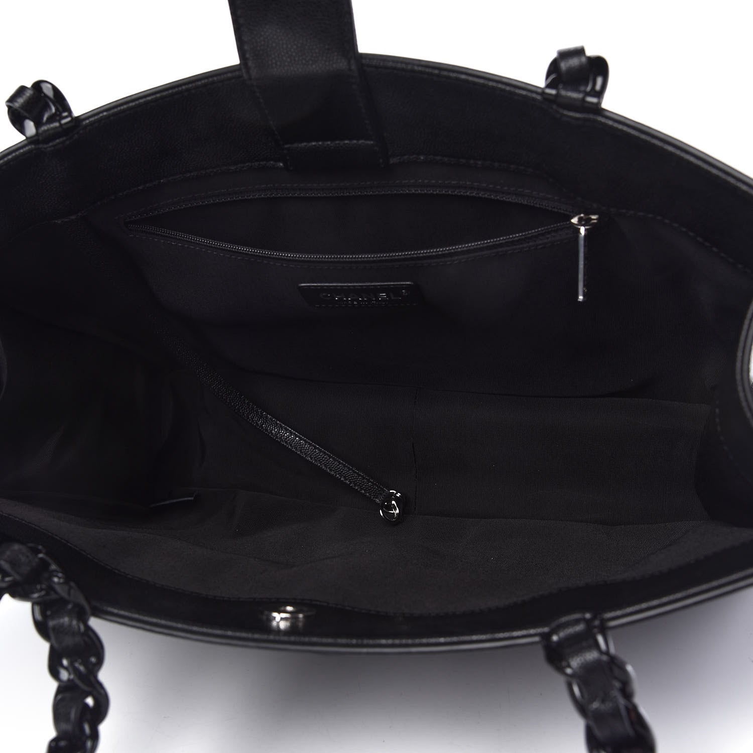 Chanel Caviar Quilted My Everything Large Shopping Tote Black 5 of 10