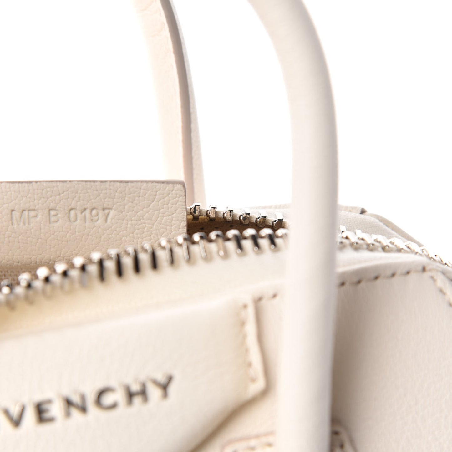Sugar Goatskin Mini Antigona Off White