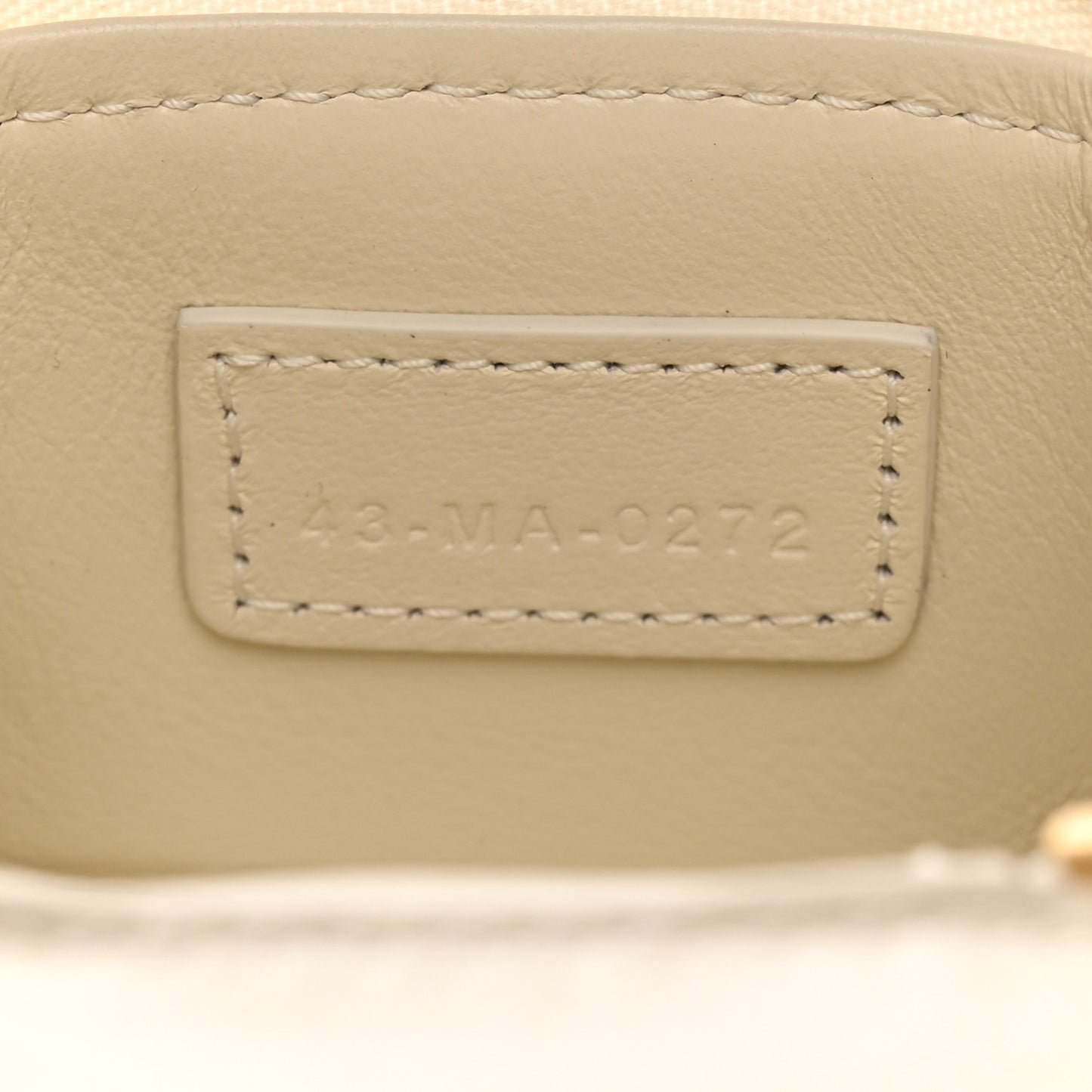 Patent Cannage Cube Wristlet Latte