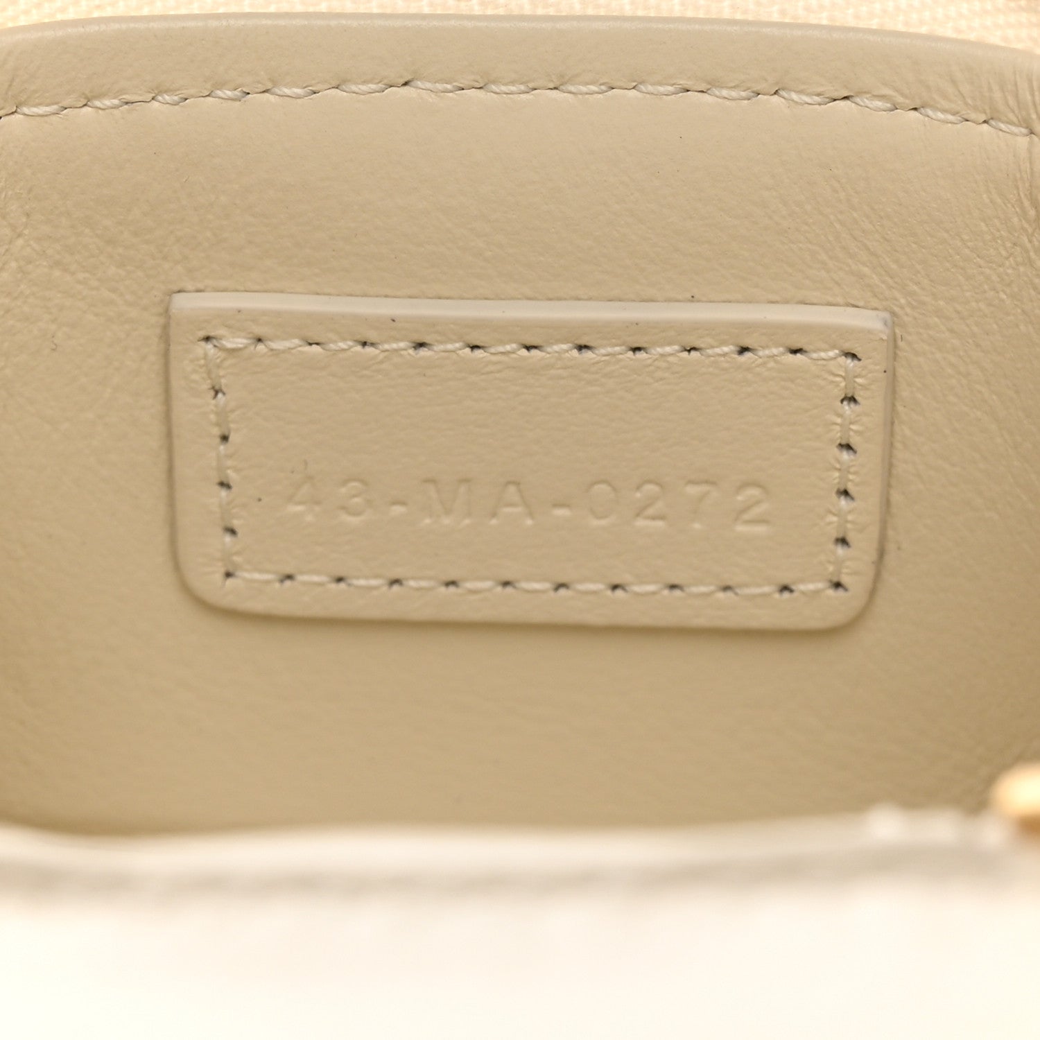 Christian Dior Patent Cannage Cube Wristlet Latte 4 of 9