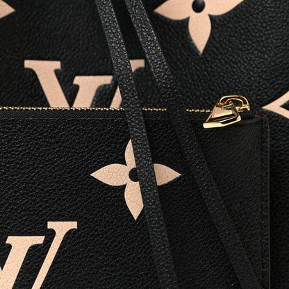 Louis Vuitton Empreinte Monogram Giant Neonoe MM Black Beige 8 of 11