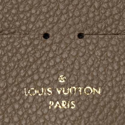 Louis Vuitton Calfskin Felicie Chain Wallet Card Holder Insert Tourterelle 5 of 5