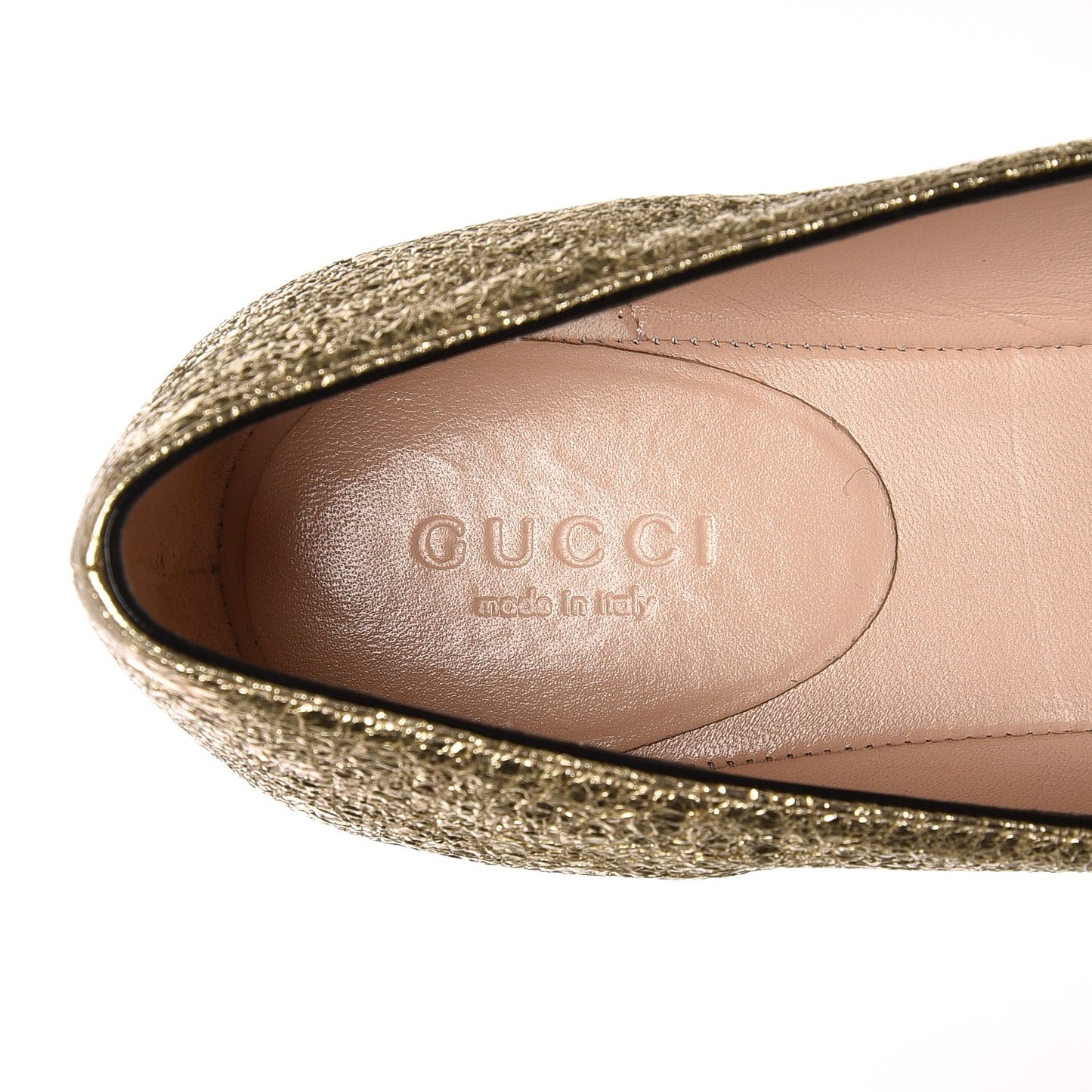 Galassia GG Marmont Fringe Flats 36.5 Platino