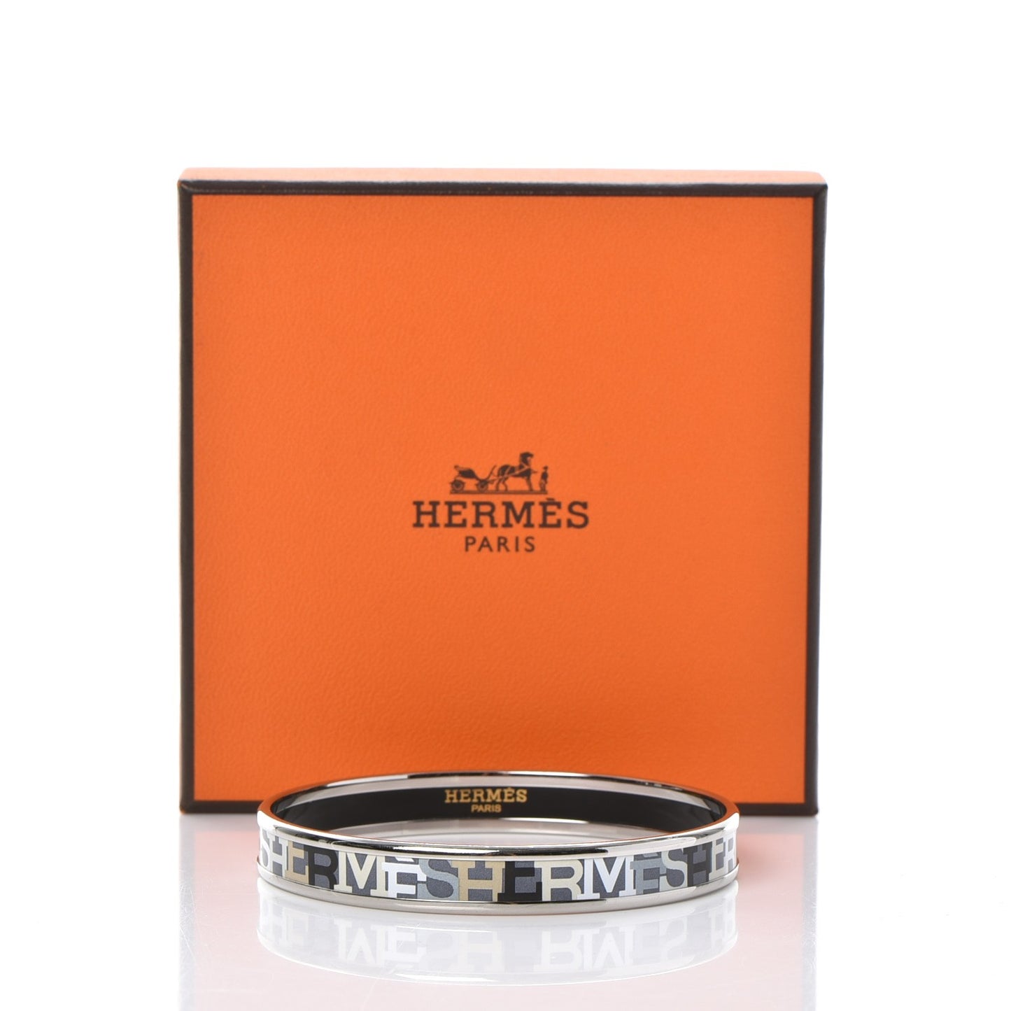 Enamel Printed Narrow Capitales Bracelet 65