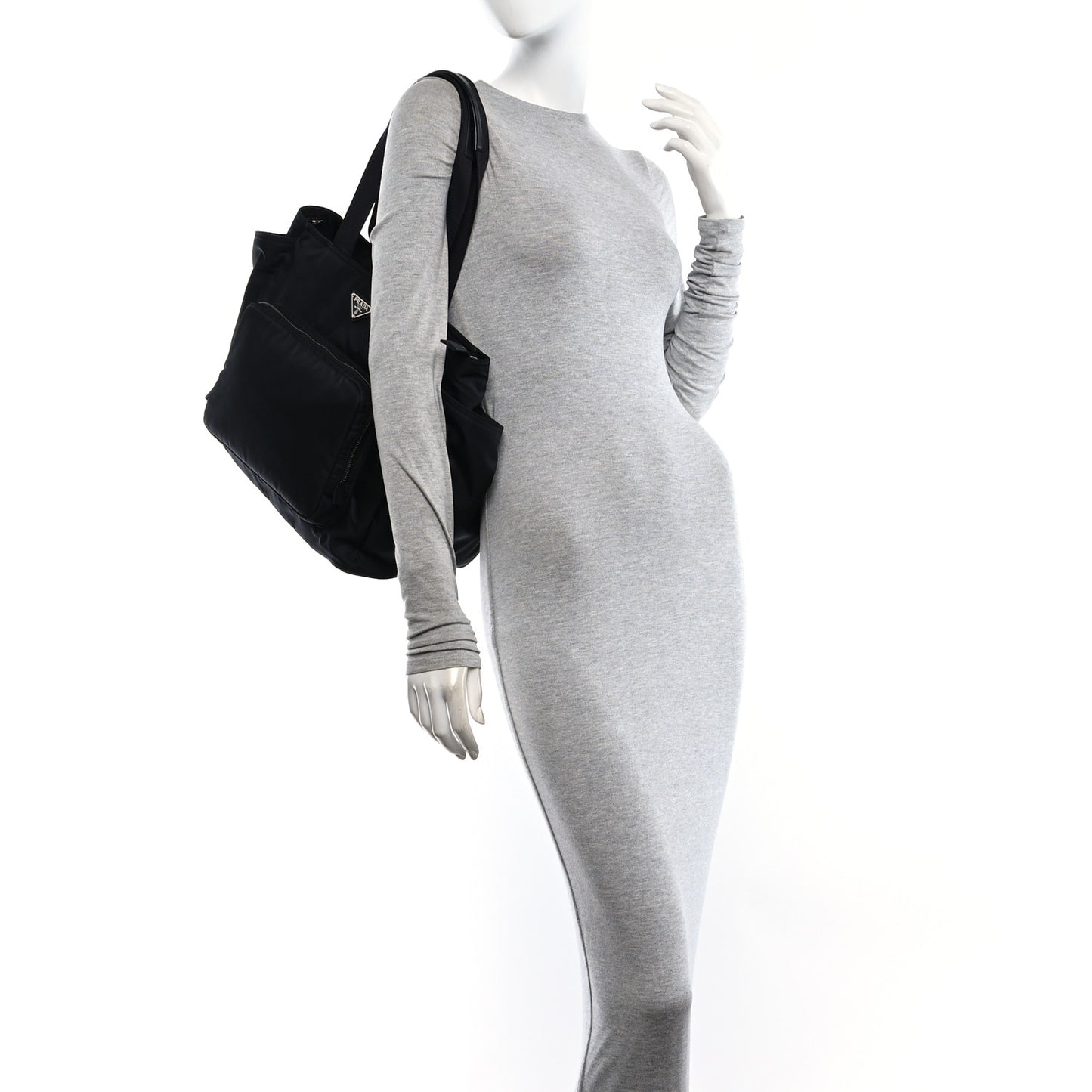 Nylon Vela Baby Bag Black