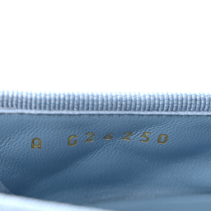 Chanel Denim Quilted CC Cap Toe Ballerina Flats 37 Light Blue 9 of 10