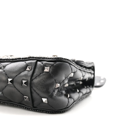 Valentino Garavani Beaded Small Rockstud Spike It Shoulder Bag Black 9 of 9
