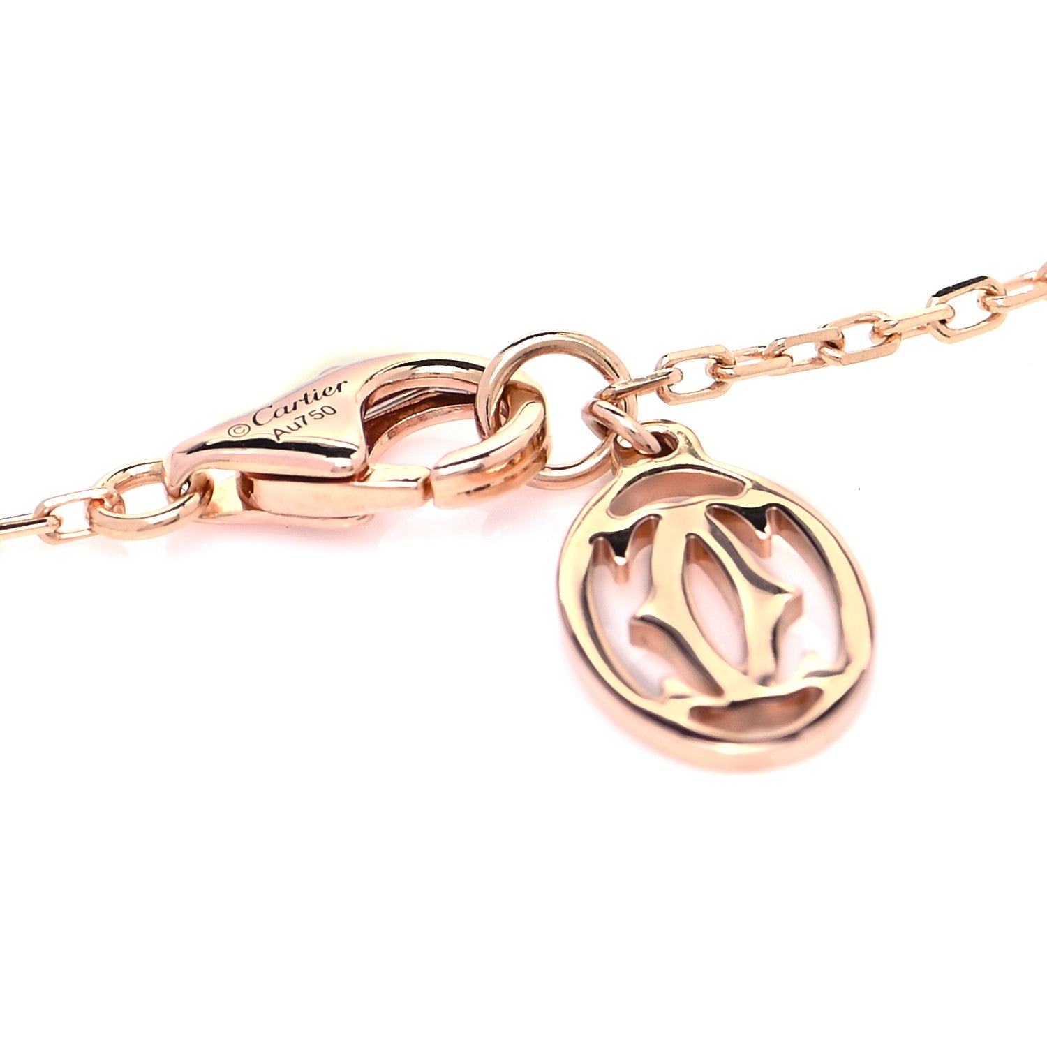 Cartier 18K Pink Gold Diamond SM D'Amour Pendant Necklace 4 of 4
