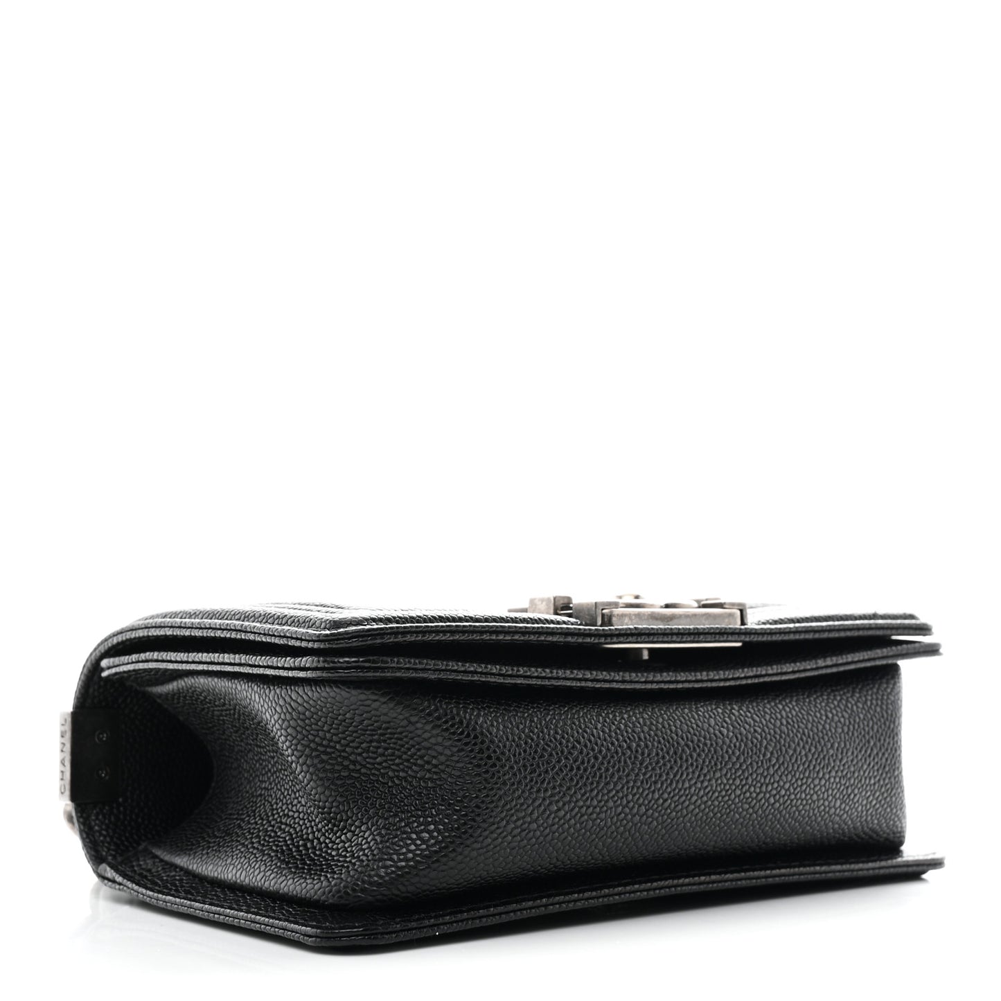 Caviar Quilted Small Boy Flap Black