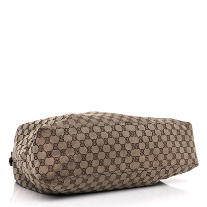 Gucci Monogram Large Horsebit Chain Hobo Dark Brown 3 of 12
