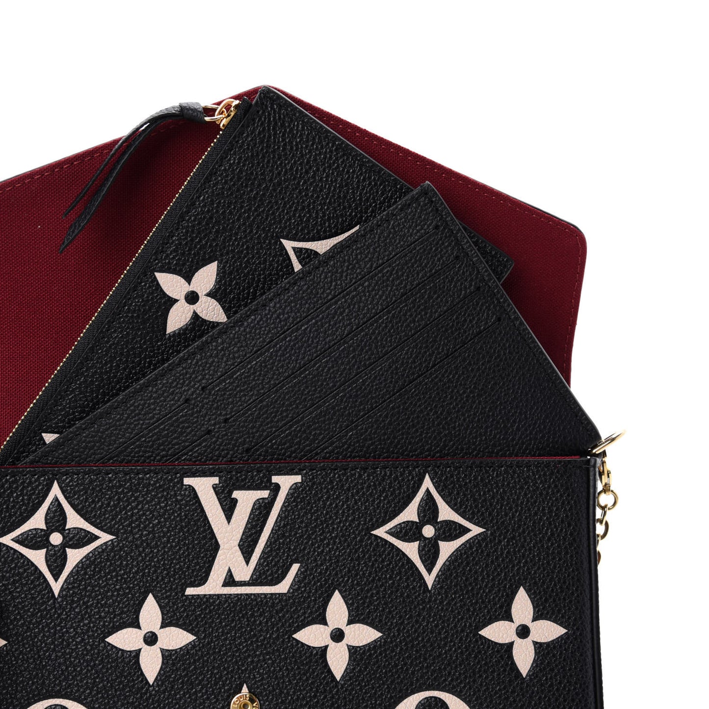 Empreinte Monogram Giant Felicie Pochette Black Beige