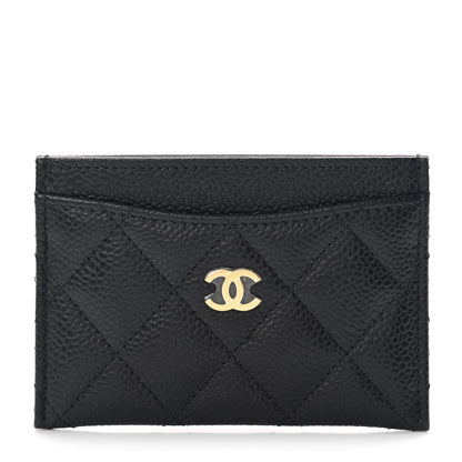 Chanel Caviar Quilted Card Holder Black 1 of 9