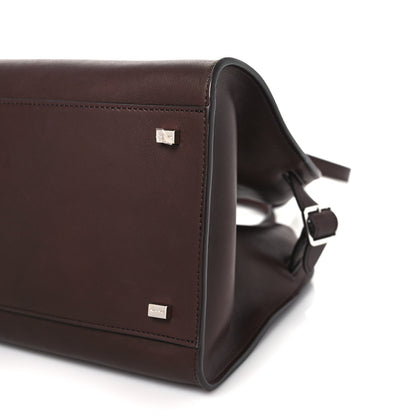 The Row Polished Saddle Calfskin Soft Margaux 12 Dark Brown 9 of 9