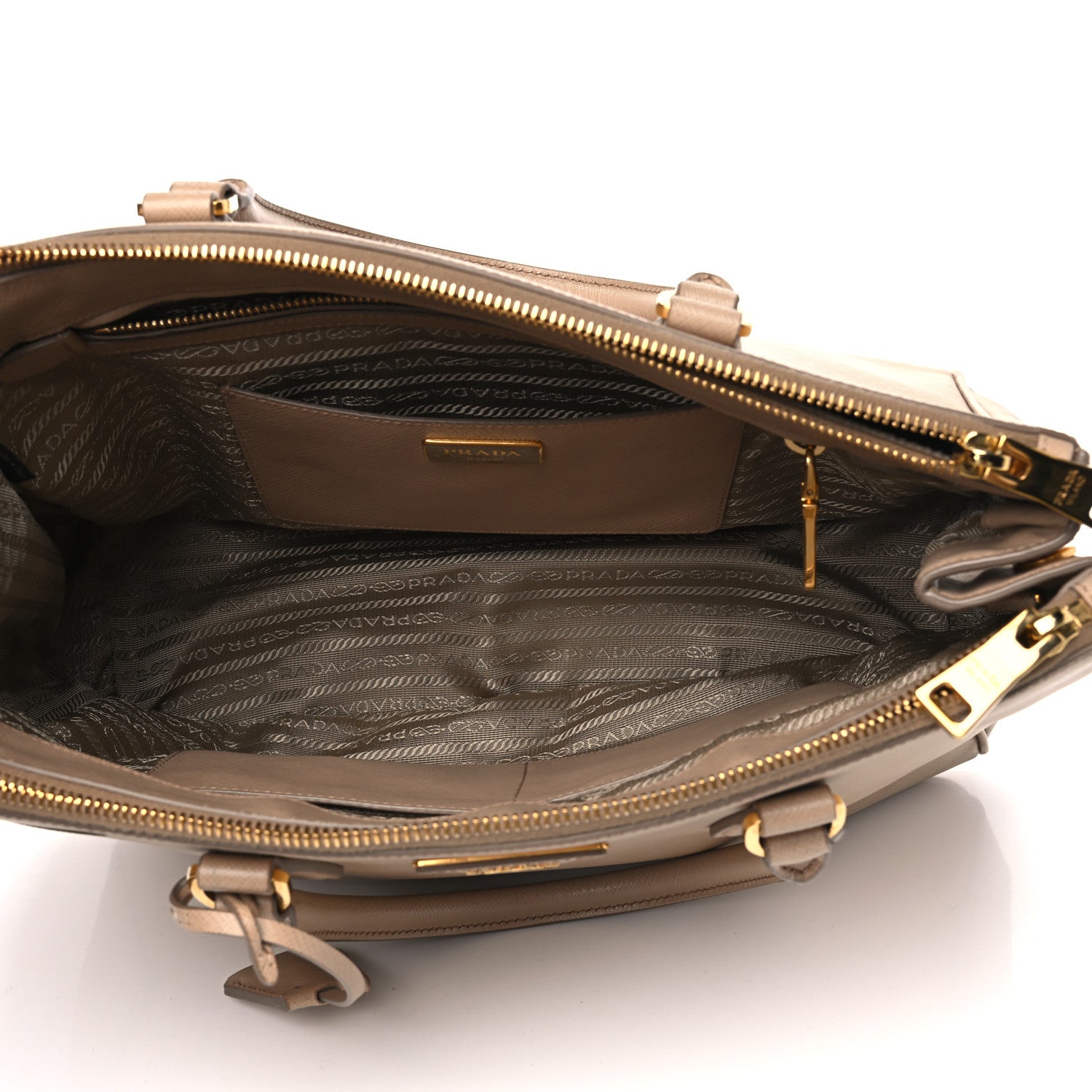 Prada Saffiano Medium Galleria Double Zip Tote Sabbia 4 of 15