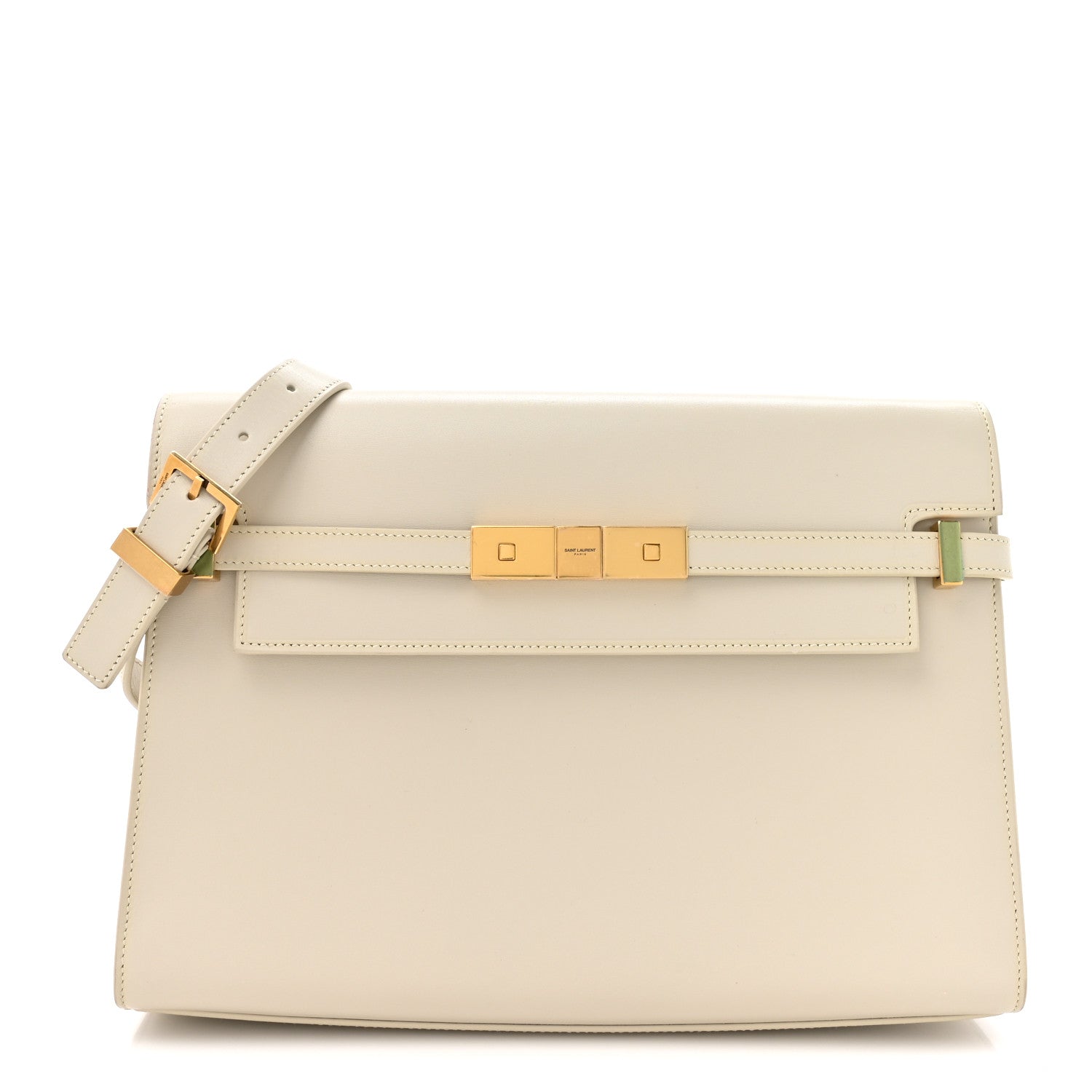 Saint Laurent Smooth Calfskin Manhattan Shoulder Bag Crema Soft 1 of 14