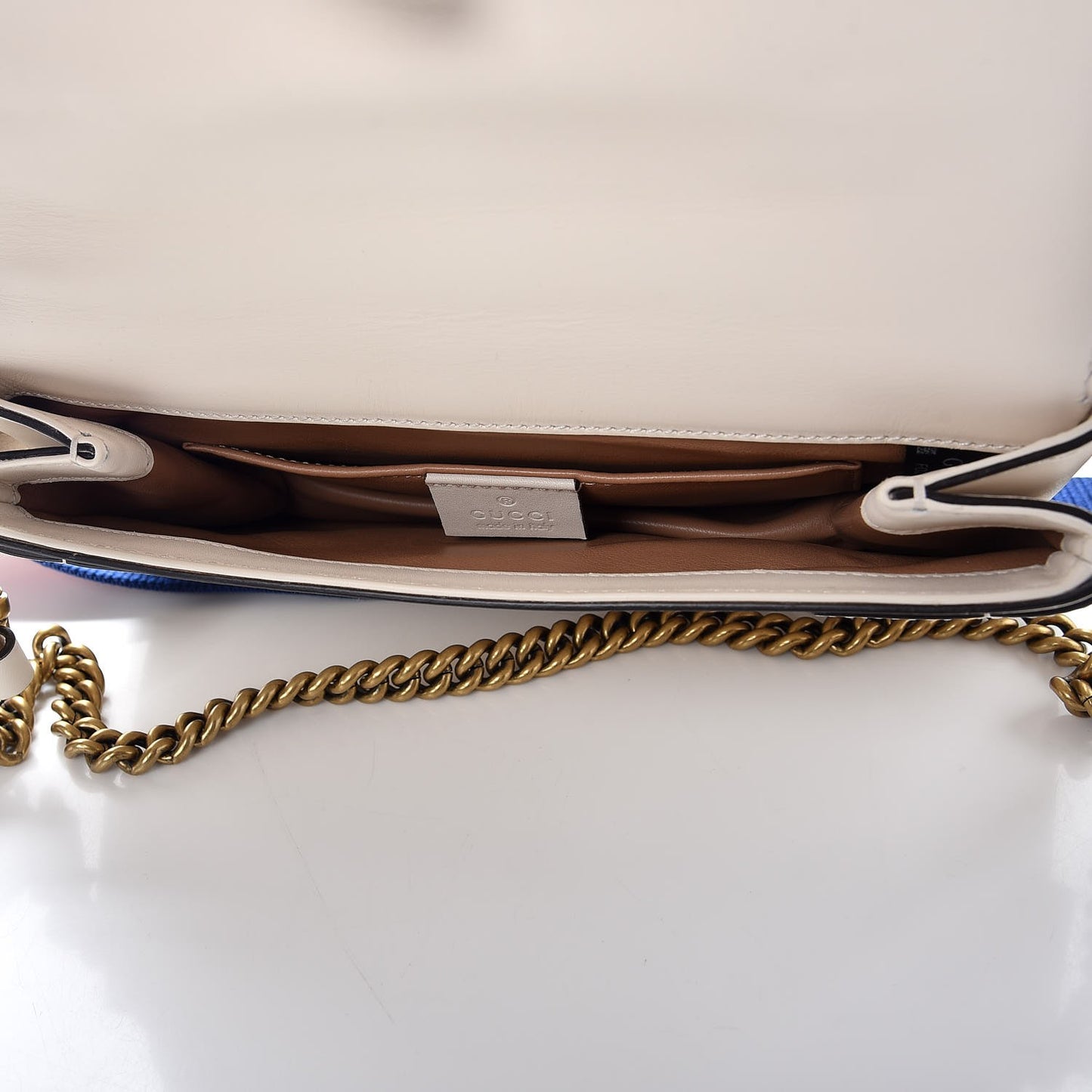 Nappa Pearl Studded Mini Queen Margaret Broadway Shoulder Bag Mystic White