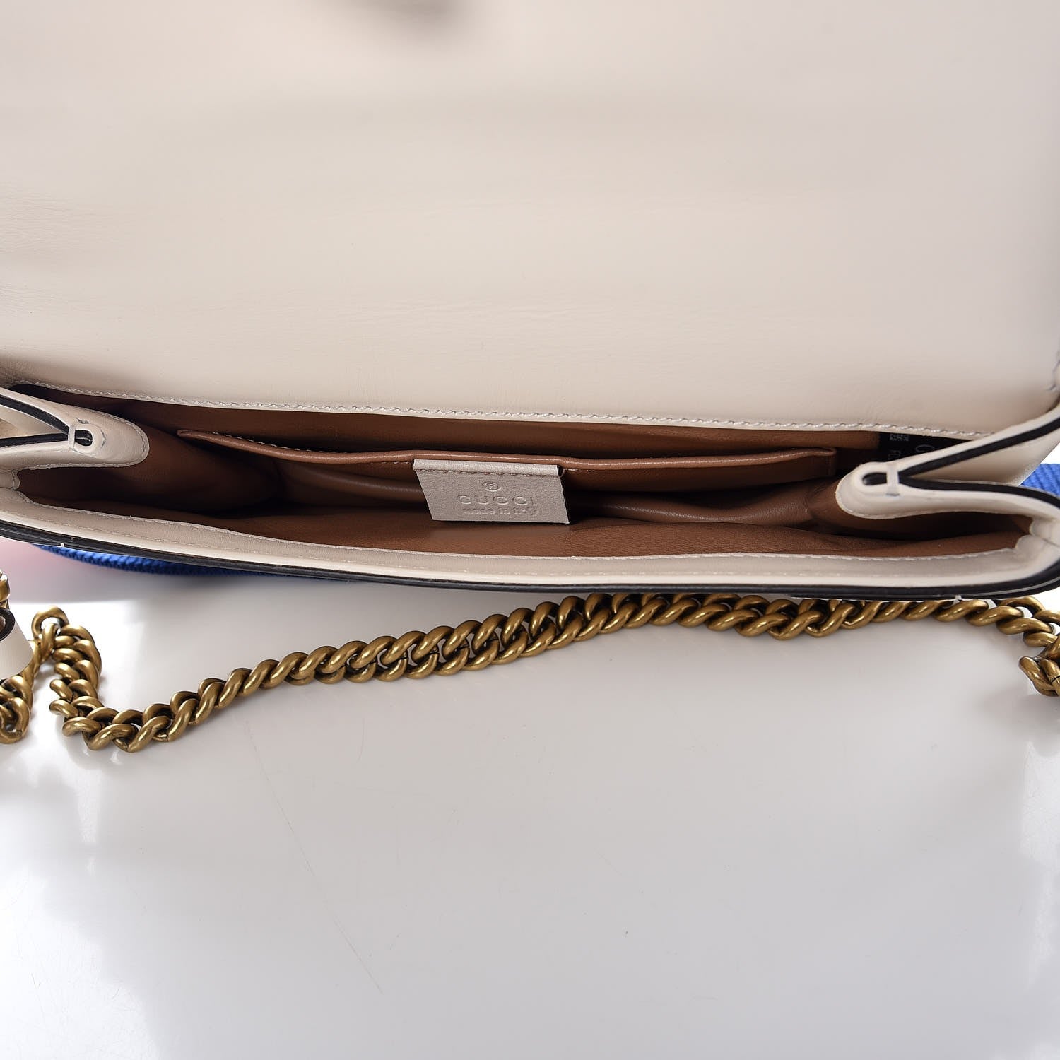 Gucci Nappa Pearl Studded Mini Queen Margaret Broadway Shoulder Bag Mystic White 8 of 8