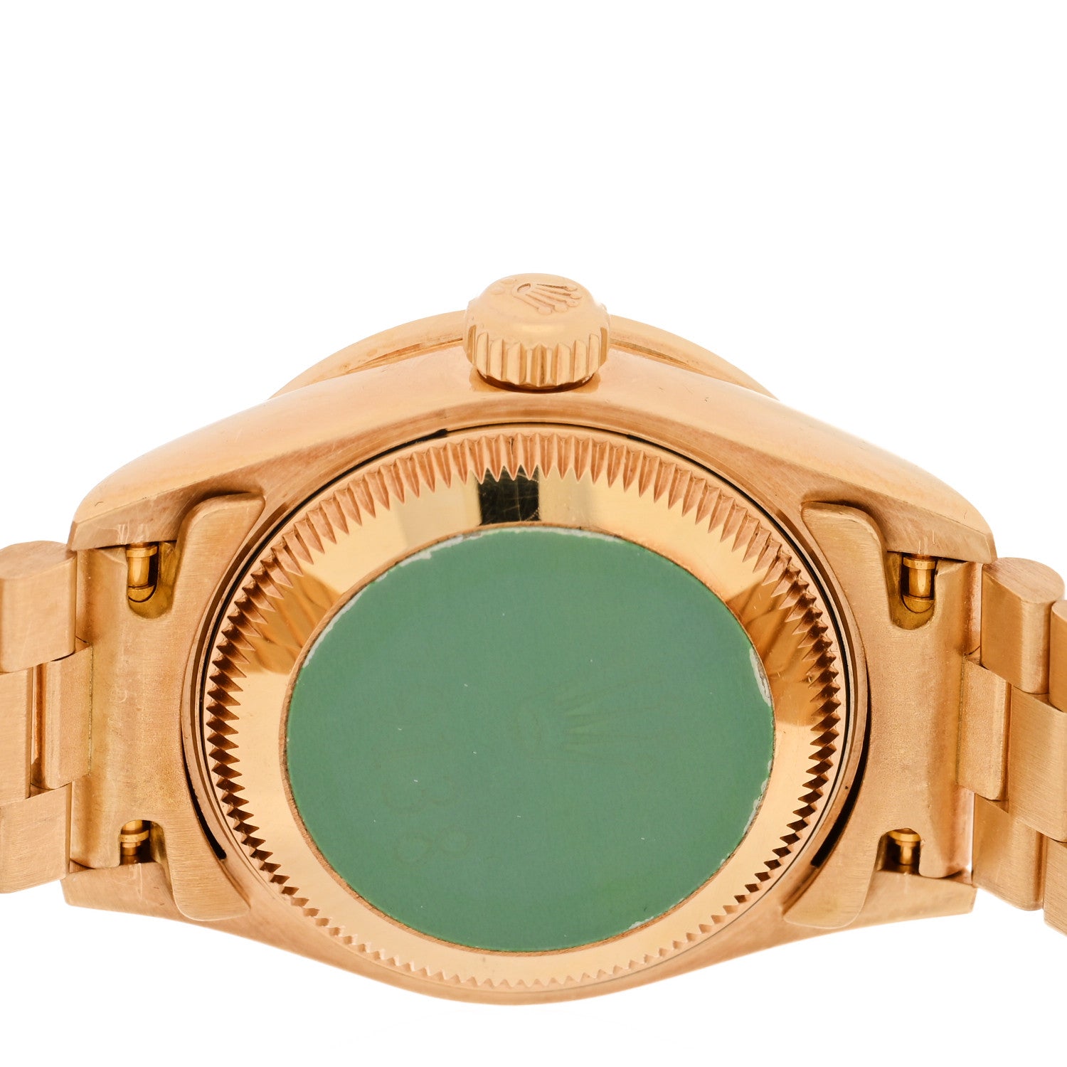 Rolex 18K Yellow Gold Diamond Bezel 26mm Datejust President Watch Silver Jubilee 79138 4 of 5