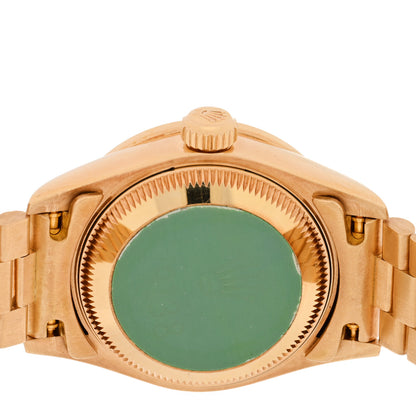Rolex 18K Yellow Gold Diamond Bezel 26mm Datejust President Watch Silver Jubilee 79138 4 of 5